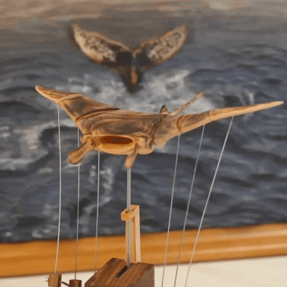 Håndlavet Manta Rokke i Træ