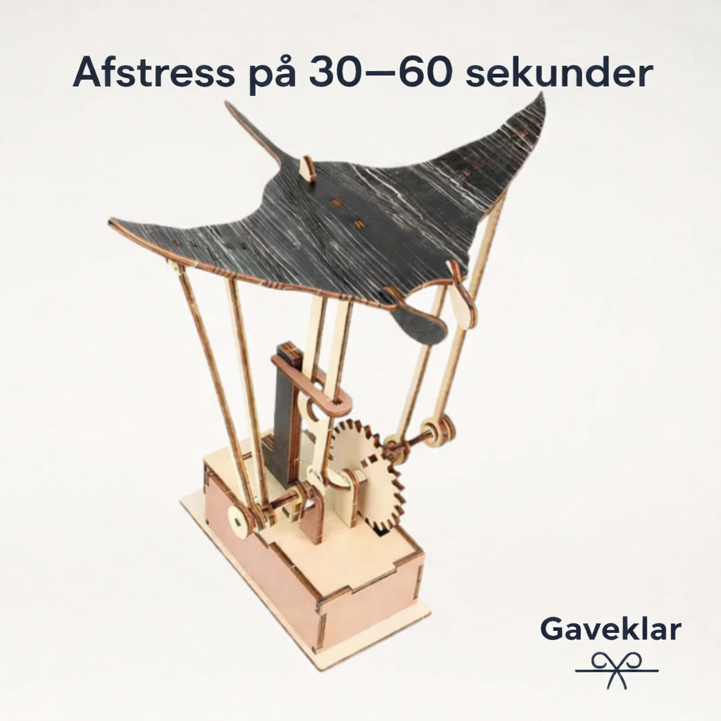 Håndlavet Manta Rokke i Træ